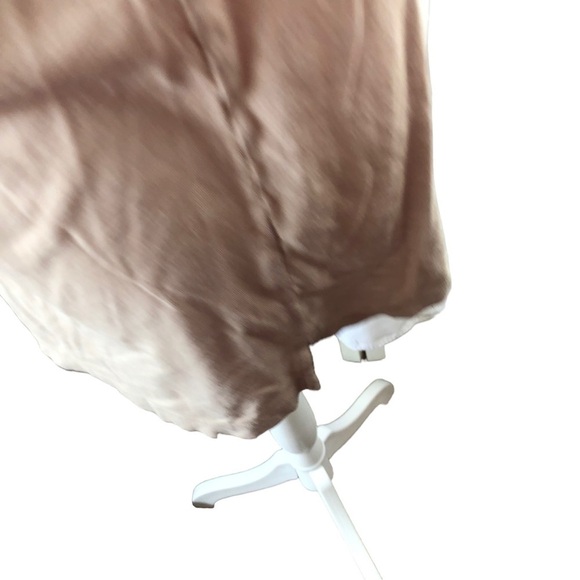 Felina Cotton Modal Tee Women XL Beige Vneck  Short Sleeve Slub Cotton - Picture 4 of 8